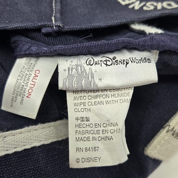 DISNEY PARKS WDW NAVY BLUE CANVAS TOTE BAG MICKEY MOUSE & PARIS BAG LOT 3 TRAVEL - Picture 11 of 16